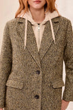 Car Coat w/ Removable Hoodie Fooler