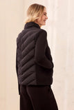 Water Repellent Hybrid Puffer Jacket With Hood