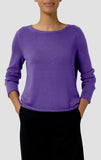Peruvian Organic Cotton Blend Bateau Neck Sweater