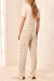 Pull On Ankle Pant W/Cargo Pockets