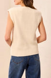Split Crew Neck Sweater Vest