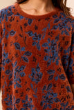 Elbow Sleeve Crew Sweater