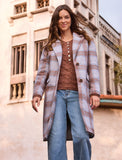 Henley Sweater w/ Scallop Hem