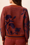 Crew Neck Sweater Floral