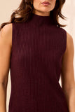 Sleeveless Funnel Neck Sweater