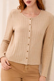 Crew Neck Cardigan