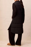 Long Zip-Front Quilted Vest
