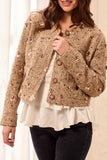 Fancy Embellished Tweed Jacket