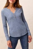 Waffle Knit Henley