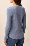 Waffle Knit Henley