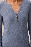 Waffle Knit Henley