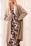 Open Coatigan With Patch Pockets