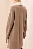 Open Coatigan With Patch Pockets