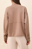 L/S Mock Neck Top W/Zipper