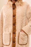 Reversible Sherpa & Faux Suede Coat