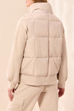 Quilted Puffer Vest With Removable Hood