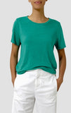 Organic Linen Jersey Crew Neck Short Sleeve Tee