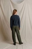 Ziggy Reverse Fleece V-Neck Sweatshirt