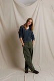 Ziggy Reverse Fleece V-Neck Sweatshirt