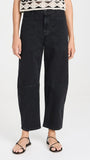 Sanded Twill Barrel Leg Pant
