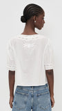 Cotton Lace VNeck Top