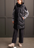 Long Sleeveless Puffer Vest