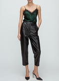 Analise Vegan Leather Cropped Pants