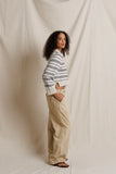 Ximena Stripe Polo Sweater