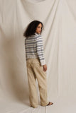 Ximena Stripe Polo Sweater