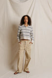 Ximena Stripe Polo Sweater
