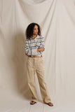 Ximena Stripe Polo Sweater