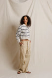 Ximena Stripe Polo Sweater