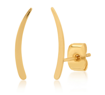 Arc Ear Climber in Gold by Tai